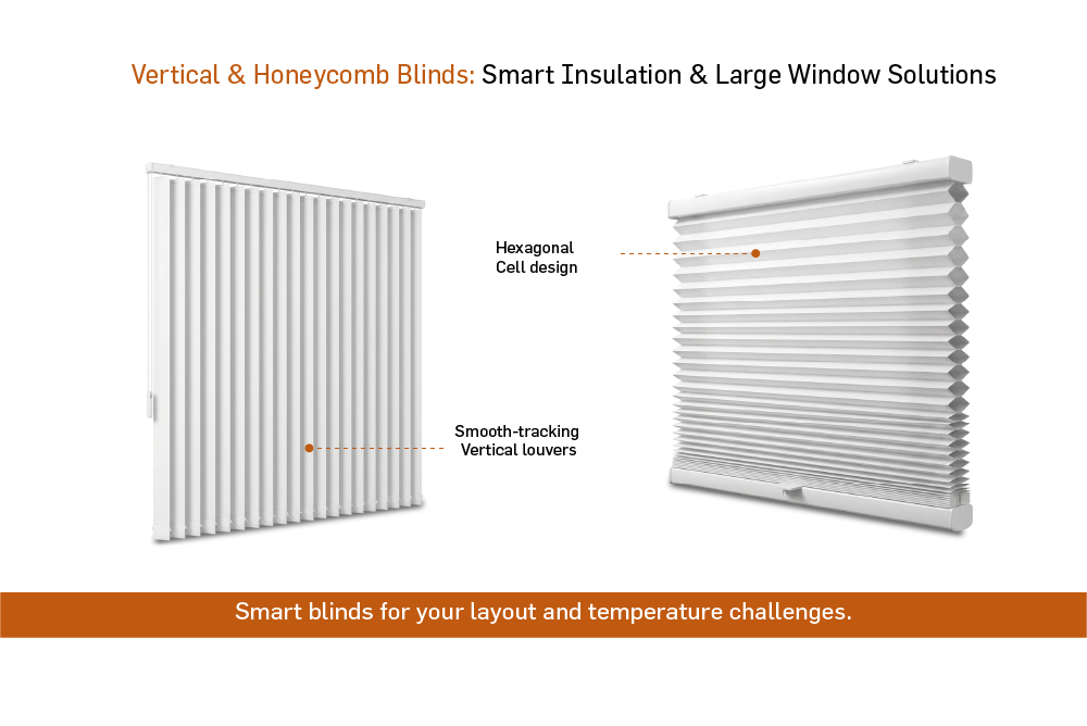 Vertical & Honeycomb Blinds